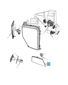 Indicateur de position et clignotant pour Jeep Cherokee