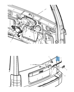 Balai d'essuie-glace arrière pour Jeep Cherokee