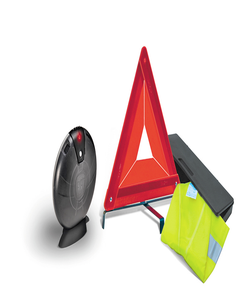 Kit de secours constitué d'un triangle et d'un gilet réfléchissant pour Fiat Professional Talento